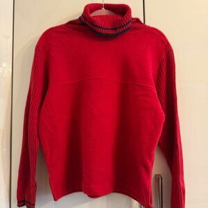 Red, teddy bear sweater, Stephanie Rogers Quality Goods